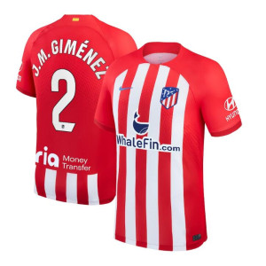 Youth 2023-24 Atletico de Madrid J.M. Gimenez 2 Home Red Authentic Jersey