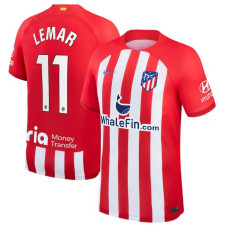 Youth 2023-24 Atletico de Madrid Lemar 11 Home Red Replica Jersey
