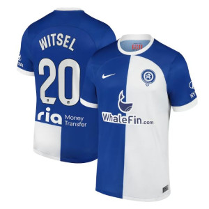 Youth 2023-24 Atletico de Madrid Witsel 20 Away Blue Authentic Jersey